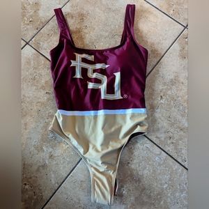 Florida State Seminoles FOCO Women's One-Piece Bathing Suit - Garnet size M